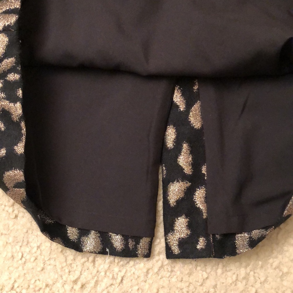 Black & Gold cocktail Skirt by Talbots. Size 8 - Picture 4 of 5